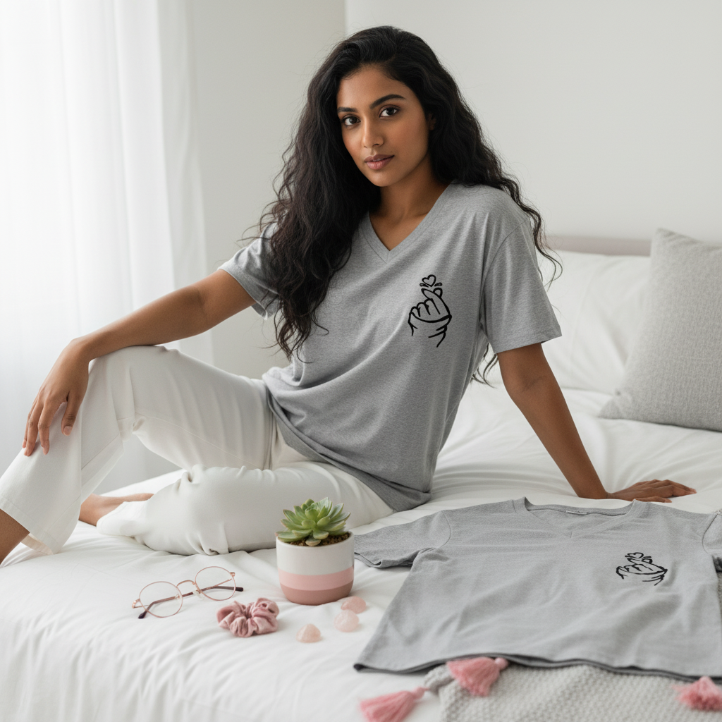 Hand Heart V shape T-Shirt
